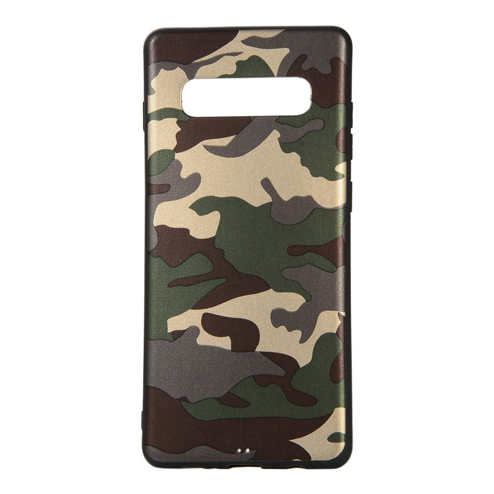 TPU Case für Samsung Galaxy S10+ PLUS Camouflage Muster Flexi Handyhülle