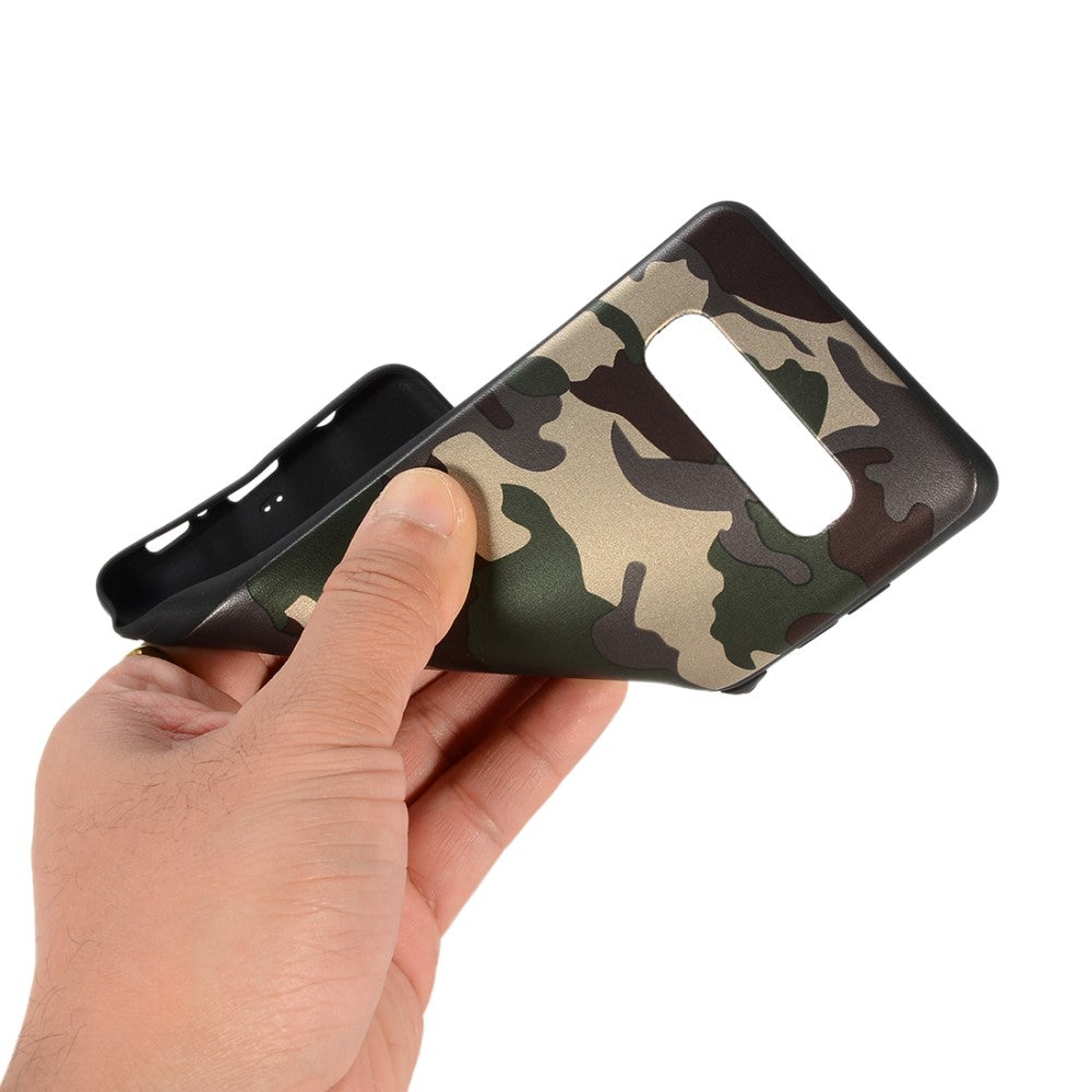 TPU Case für Samsung Galaxy S10+ PLUS Camouflage Muster Flexi Handyhülle