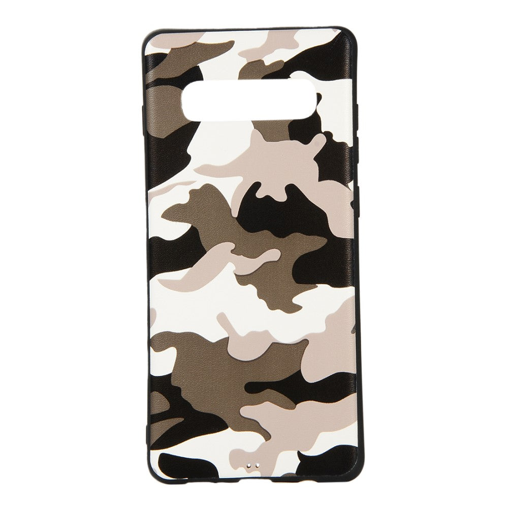 TPU Case für Samsung Galaxy S10+ PLUS Camouflage Muster Flexi Handyhülle