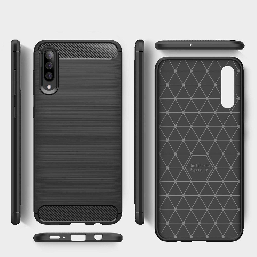 TPU Case für Samsung Galaxy A50 Carbon Skin Brushed Hülle