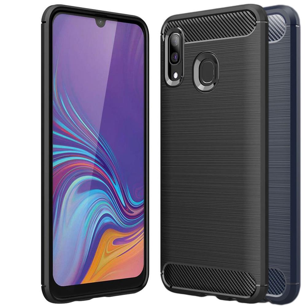 TPU Case für Samsung Galaxy A20e Carbon Skin Brushed Hülle