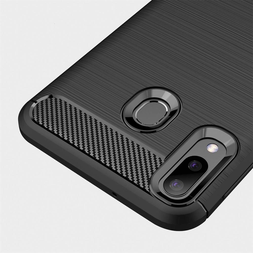 TPU Case für Samsung Galaxy A20e Carbon Skin Brushed Hülle