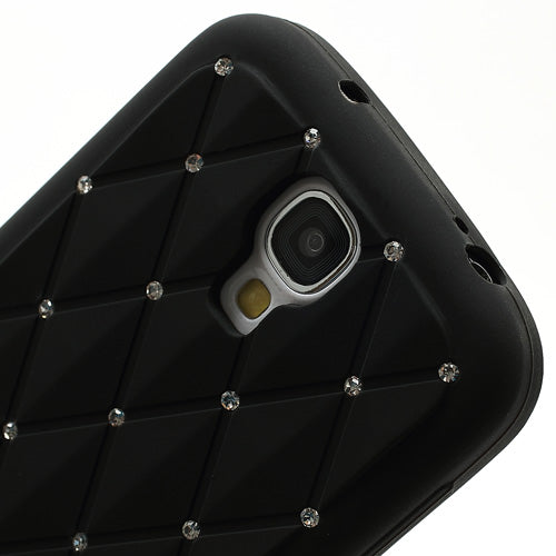 Silikon Case für Samsung Galaxy S4 I9500 I9505 Rhinestone Rhombus