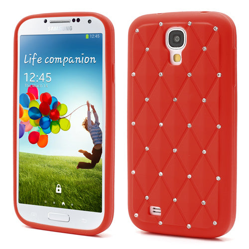 Silikon Case für Samsung Galaxy S4 I9500 I9505 Rhinestone Rhombus