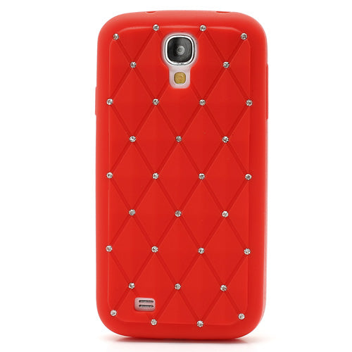Silikon Case für Samsung Galaxy S4 I9500 I9505 Rhinestone Rhombus