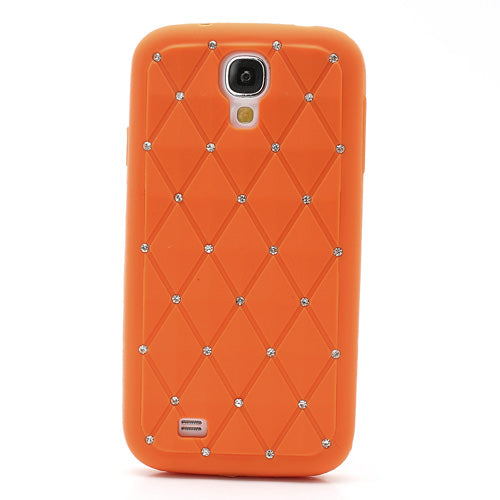 Silikon Case für Samsung Galaxy S4 I9500 I9505 Rhinestone Rhombus