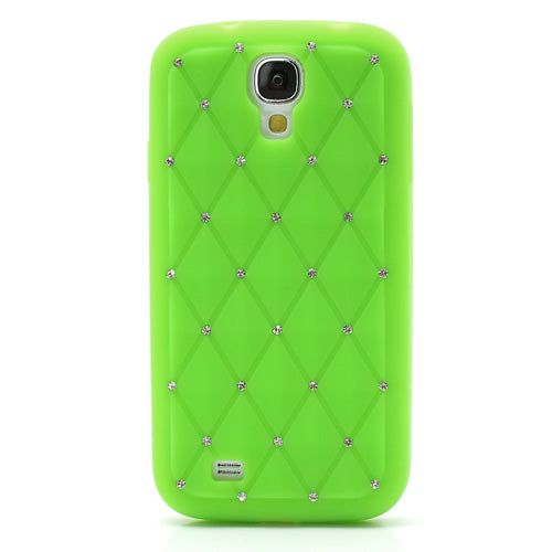 Silikon Case für Samsung Galaxy S4 I9500 I9505 Rhinestone Rhombus