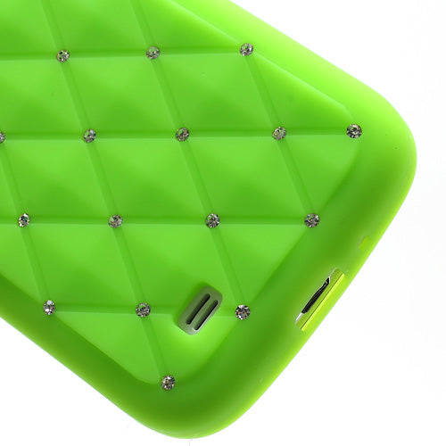 Silikon Case für Samsung Galaxy S4 I9500 I9505 Rhinestone Rhombus