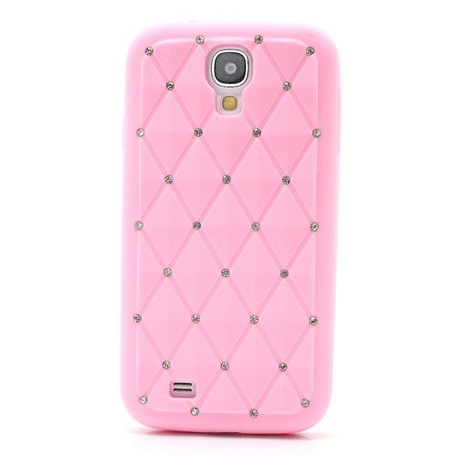 Silikon Case für Samsung Galaxy S4 I9500 I9505 Rhinestone Rhombus