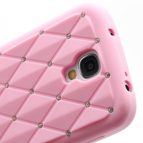 Silikon Case für Samsung Galaxy S4 I9500 I9505 Rhinestone Rhombus