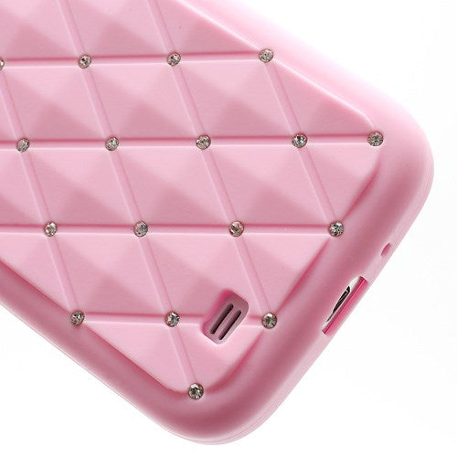 Silikon Case für Samsung Galaxy S4 I9500 I9505 Rhinestone Rhombus