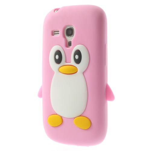 Silikon Case für Samsung Galaxy S3 Mini Soft Pinguin Cute 3D