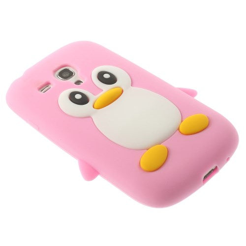 Silikon Case für Samsung Galaxy S3 Mini Soft Pinguin Cute 3D