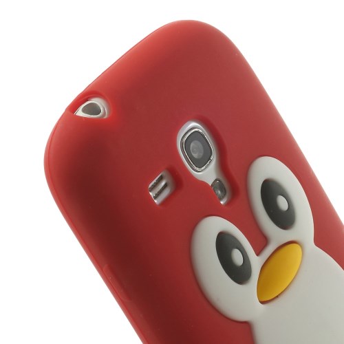 Silikon Case für Samsung Galaxy S3 Mini Soft Pinguin Cute 3D