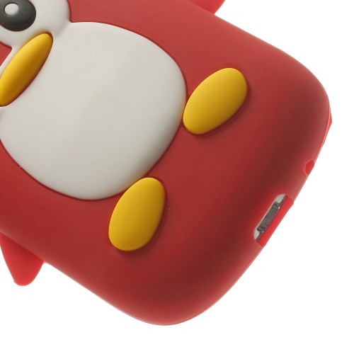 Silikon Case für Samsung Galaxy S3 Mini Soft Pinguin Cute 3D