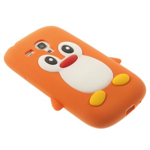 Silikon Case für Samsung Galaxy S3 Mini Soft Pinguin Cute 3D