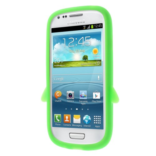 Silikon Case für Samsung Galaxy S3 Mini Soft Pinguin Cute 3D