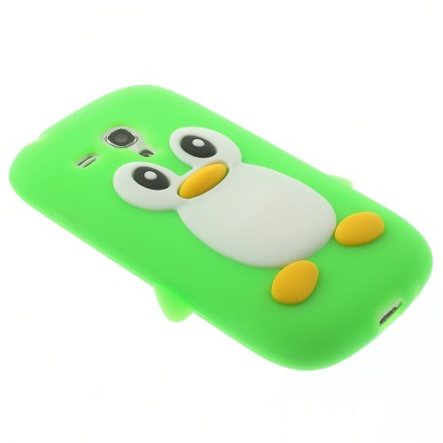 Silikon Case für Samsung Galaxy S3 Mini Soft Pinguin Cute 3D