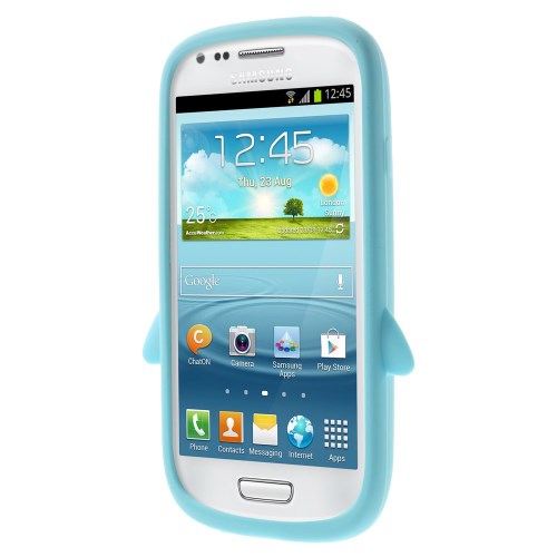 Silikon Case für Samsung Galaxy S3 Mini Soft Pinguin Cute 3D