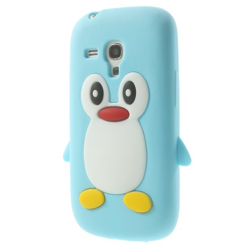 Silikon Case für Samsung Galaxy S3 Mini Soft Pinguin Cute 3D