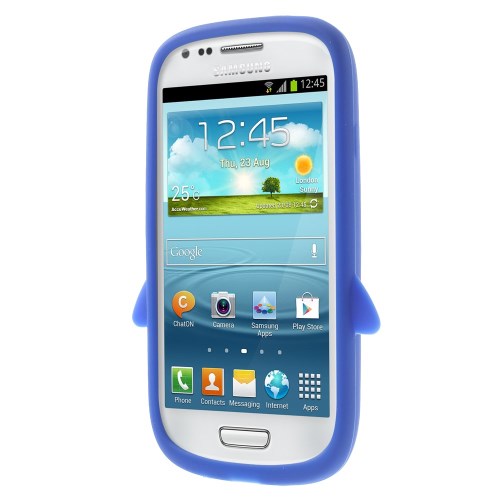 Silikon Case für Samsung Galaxy S3 Mini Soft Pinguin Cute 3D