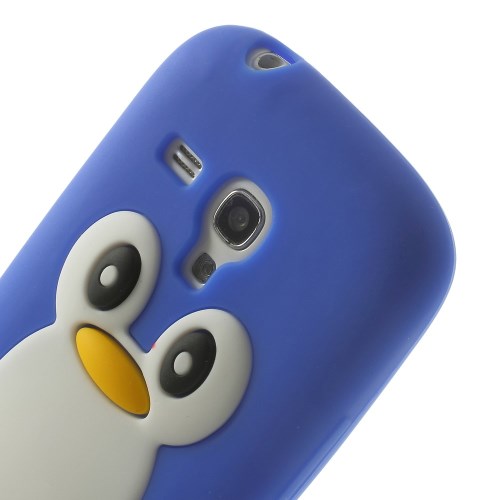 Silikon Case für Samsung Galaxy S3 Mini Soft Pinguin Cute 3D