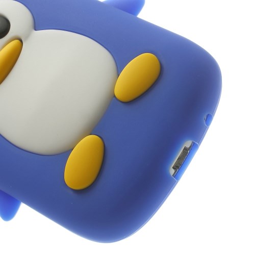 Silikon Case für Samsung Galaxy S3 Mini Soft Pinguin Cute 3D