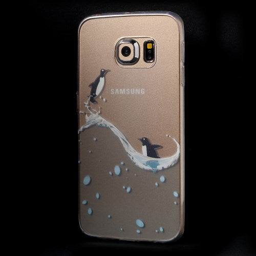 TPU Gel Case für Samsung Galaxy S6 Edge G925 Tiere Meer Skin