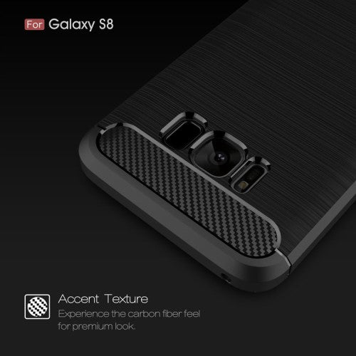 TPU Case für Samsung Galaxy S8 G950 Carbon Skin Brushed
