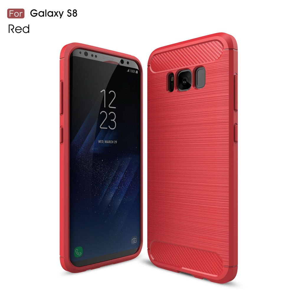 TPU Case für Samsung Galaxy S8 G950 Carbon Skin Brushed