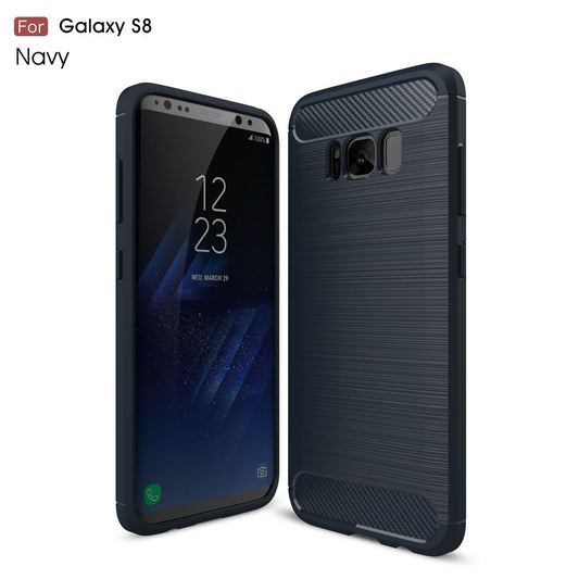 TPU Case für Samsung Galaxy S8 G950 Carbon Skin Brushed