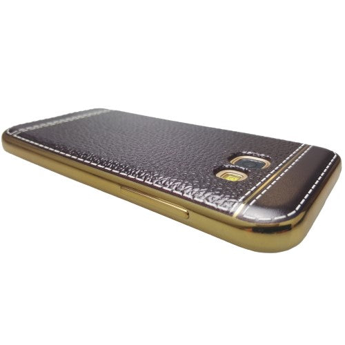 TPU Case für Samsung Galaxy A3 (2017) Litchi Textur Profil Soft Schutz Hülle