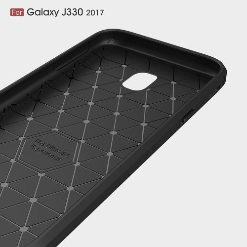 TPU Case für Samsung Galaxy J3 J330 (2017) Carbon Skin Brushed