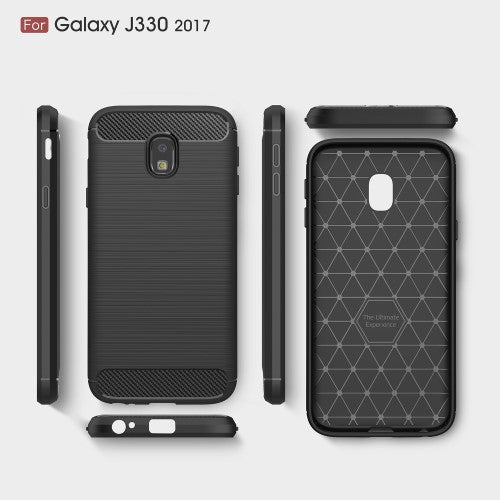 TPU Case für Samsung Galaxy J3 J330 (2017) Carbon Skin Brushed
