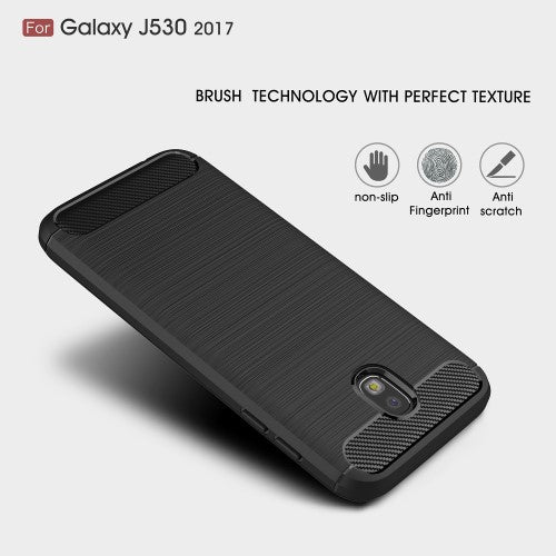 TPU Case für Samsung Galaxy J5 J530 (2017) Carbon Skin Brushed