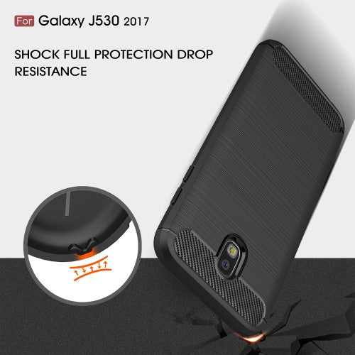 TPU Case für Samsung Galaxy J5 J530 (2017) Carbon Skin Brushed