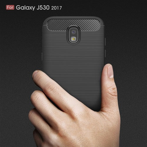 TPU Case für Samsung Galaxy J5 J530 (2017) Carbon Skin Brushed
