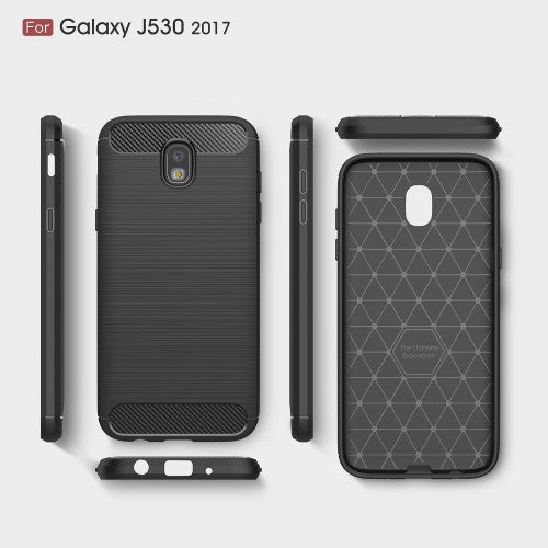 TPU Case für Samsung Galaxy J5 J530 (2017) Carbon Skin Brushed