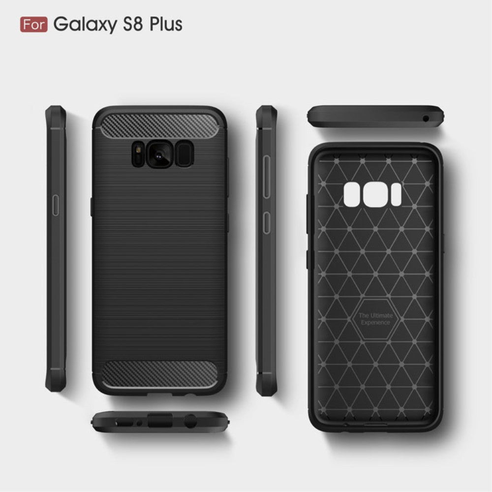 TPU Case für Samsung Galaxy S8 PLUS G955 Carbon Skin Brushed