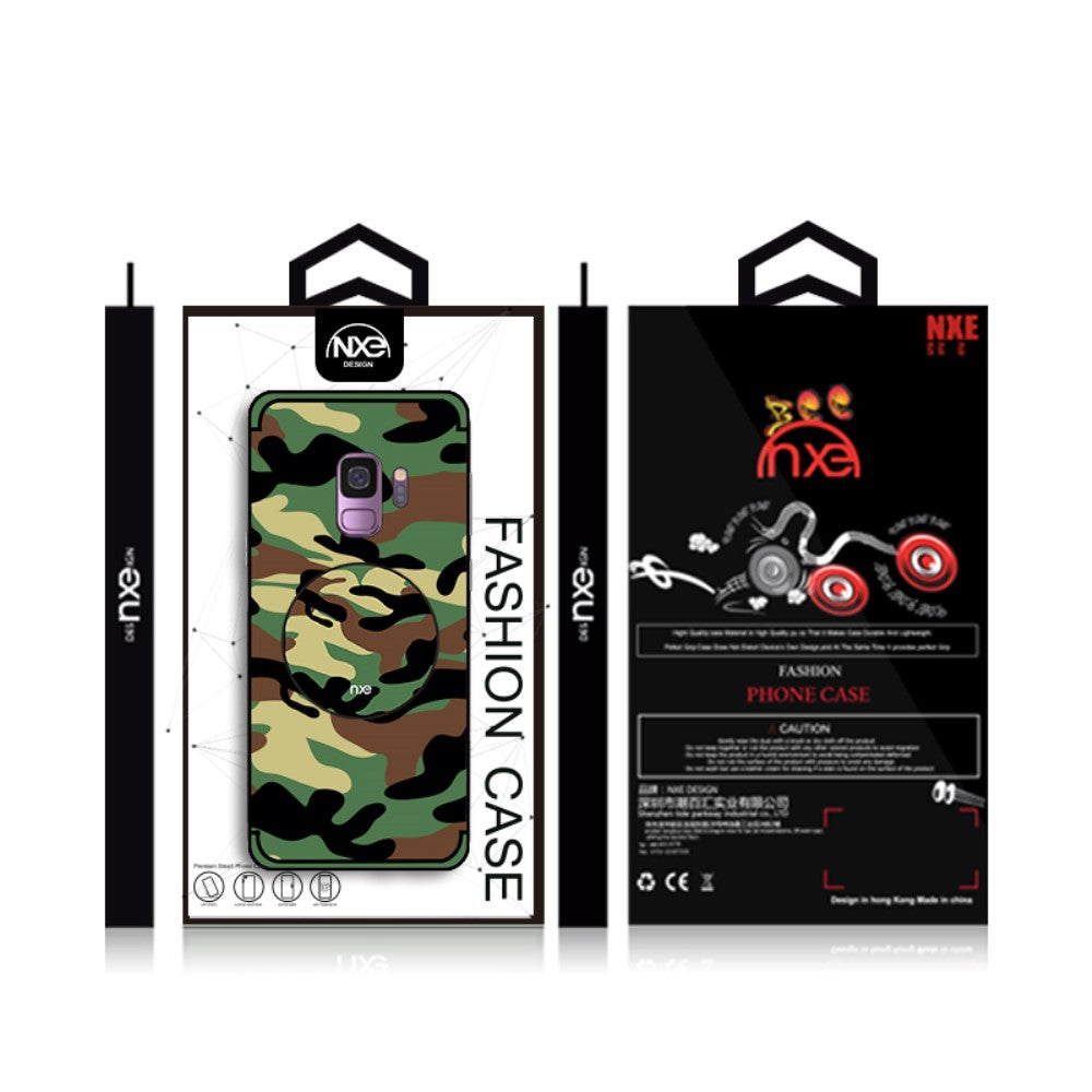 TPU Case für Samsung Galaxy S9 G960 NXE Camouflage Kickstand
