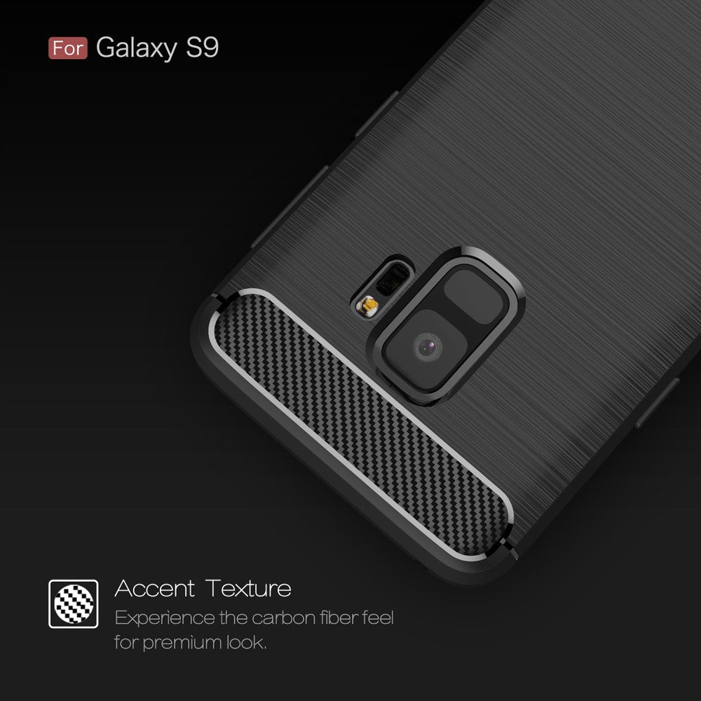TPU Case für Samsung Galaxy S9 G960 Carbon Skin Brushed