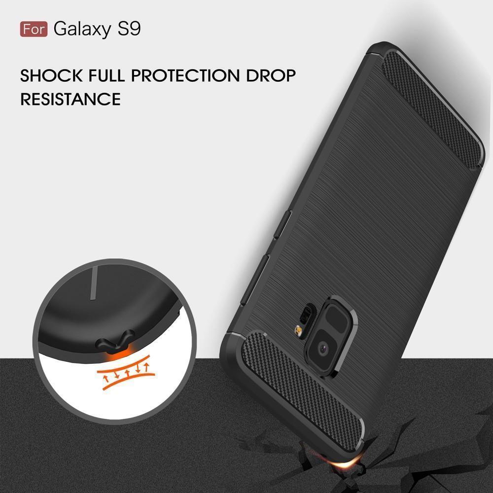 TPU Case für Samsung Galaxy S9 G960 Carbon Skin Brushed