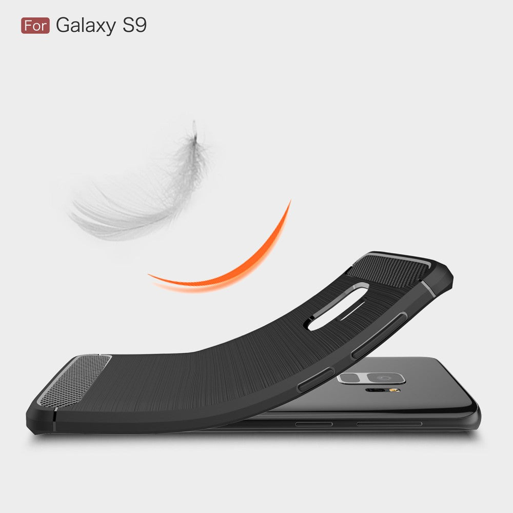 TPU Case für Samsung Galaxy S9 G960 Carbon Skin Brushed