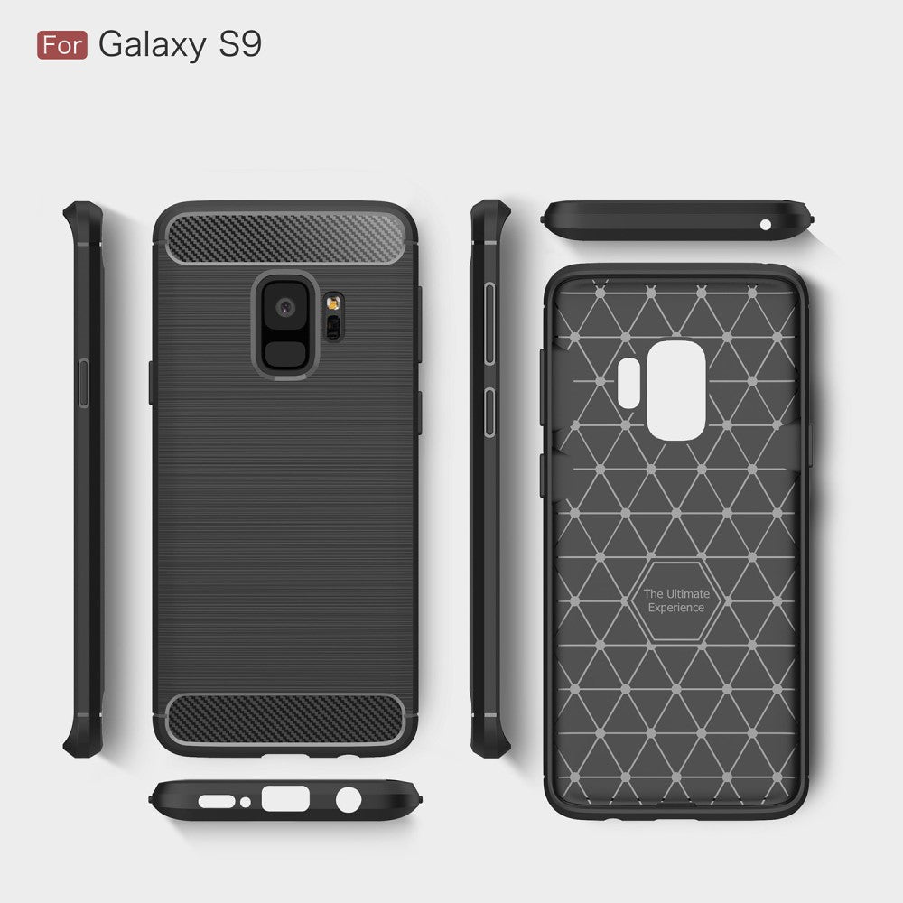 TPU Case für Samsung Galaxy S9 G960 Carbon Skin Brushed