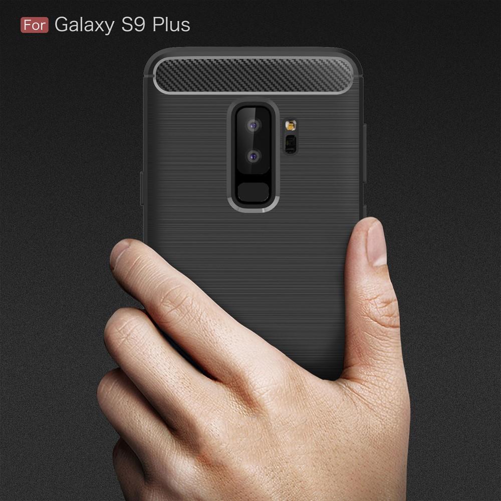 TPU Case für Samsung Galaxy S9 PLUS G965 Carbon Skin Brushed