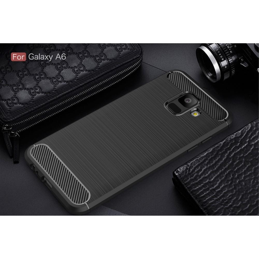 TPU Case für Samsung Galaxy A6 (2018) Carbon Skin Brushed