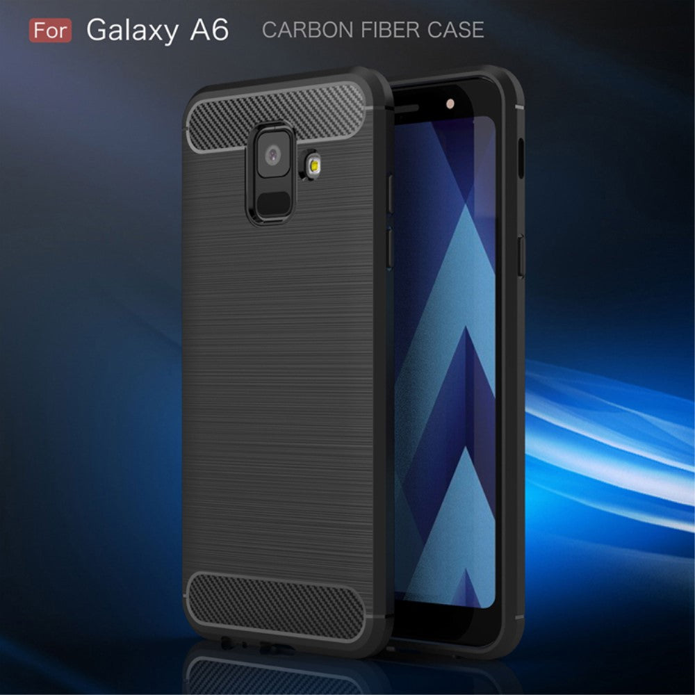 TPU Case für Samsung Galaxy A6 (2018) Carbon Skin Brushed