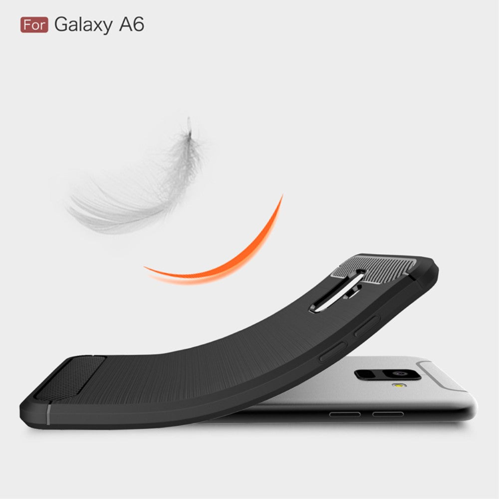 TPU Case für Samsung Galaxy A6 (2018) Carbon Skin Brushed