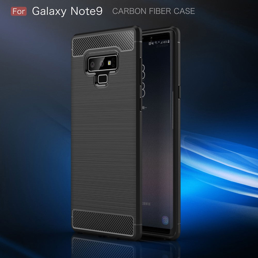 TPU Case für Samsung Galaxy Note 9 Carbon Skin Brushed
