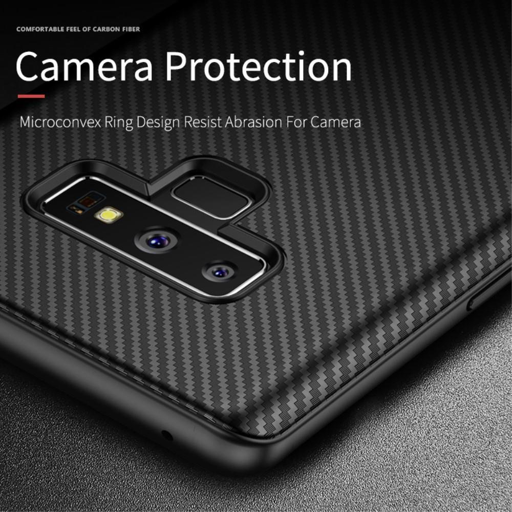 IPAKY TPU Case für SAMSUNG GALAXY NOTE 9 Carbon Fiber Muster Texture Hülle Cover